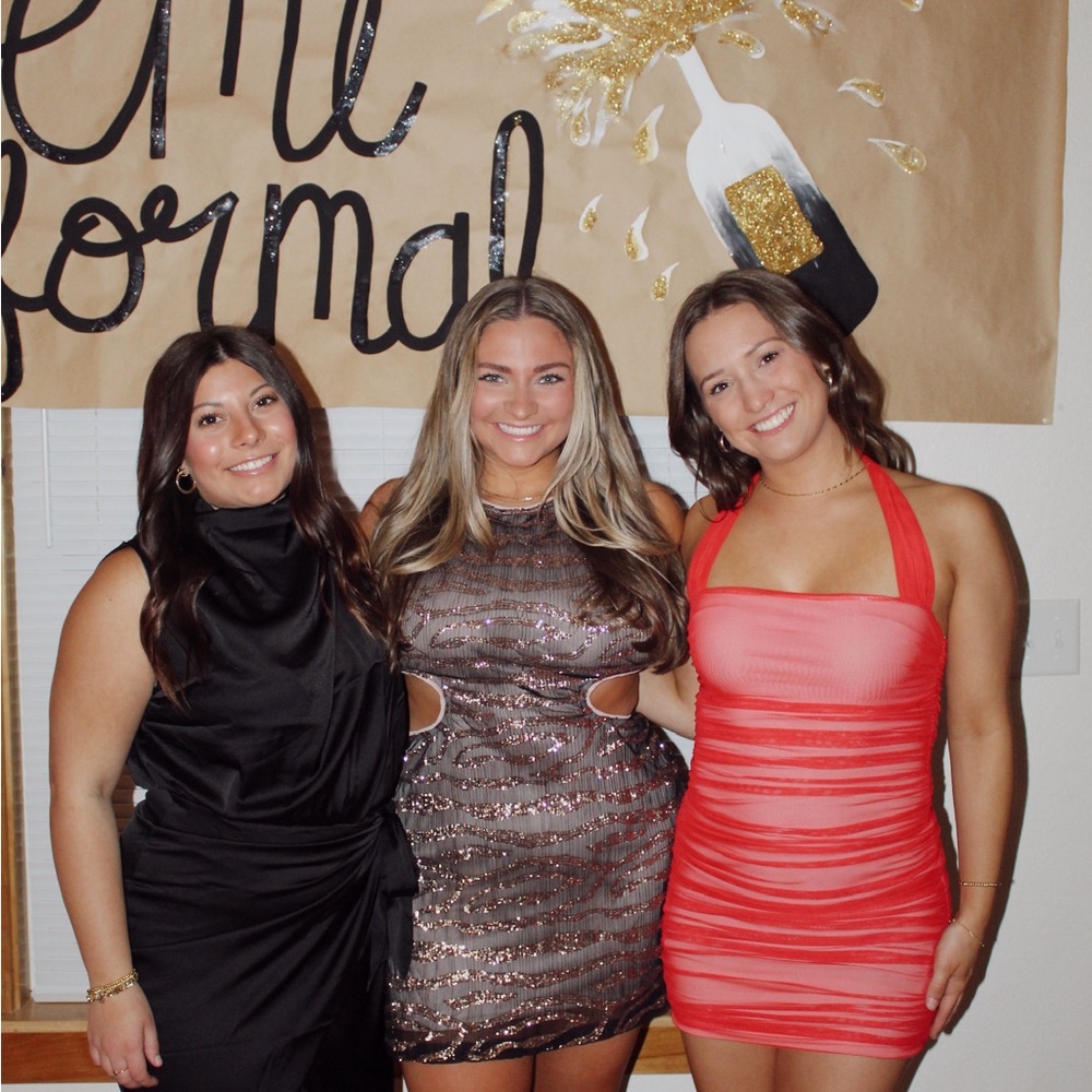 Stylish Black and Gold Dress